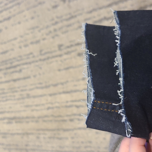 Acne Studios Kex Soft Raw Skinny Jeans Raw Hem, Dark Wash - Picture 9 of 9